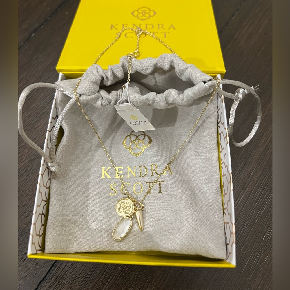 Kendra Scott necklace Dira gold Convertible Coin Charm Necklace